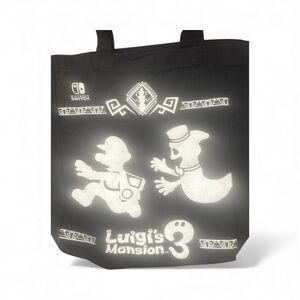 Luigi's Mansion 3 Black Tote Bag Nintendo Switch Target Exclusive